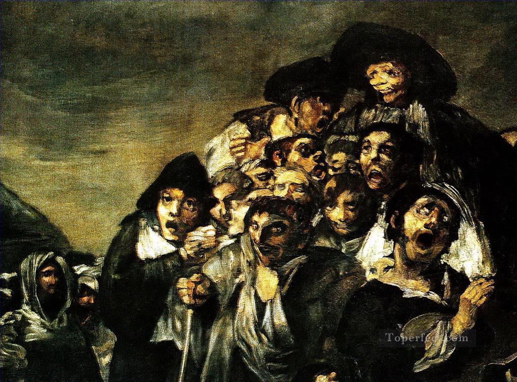 La Romería de San Isidro detalle Francisco de Goya Pintura al óleo